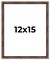 12x15 Bamboo Picture Frame with UV-Resistant Acrylic & Acid Free Backing, Available in 4 Finishes - Brown, Black, Gold, and Natural